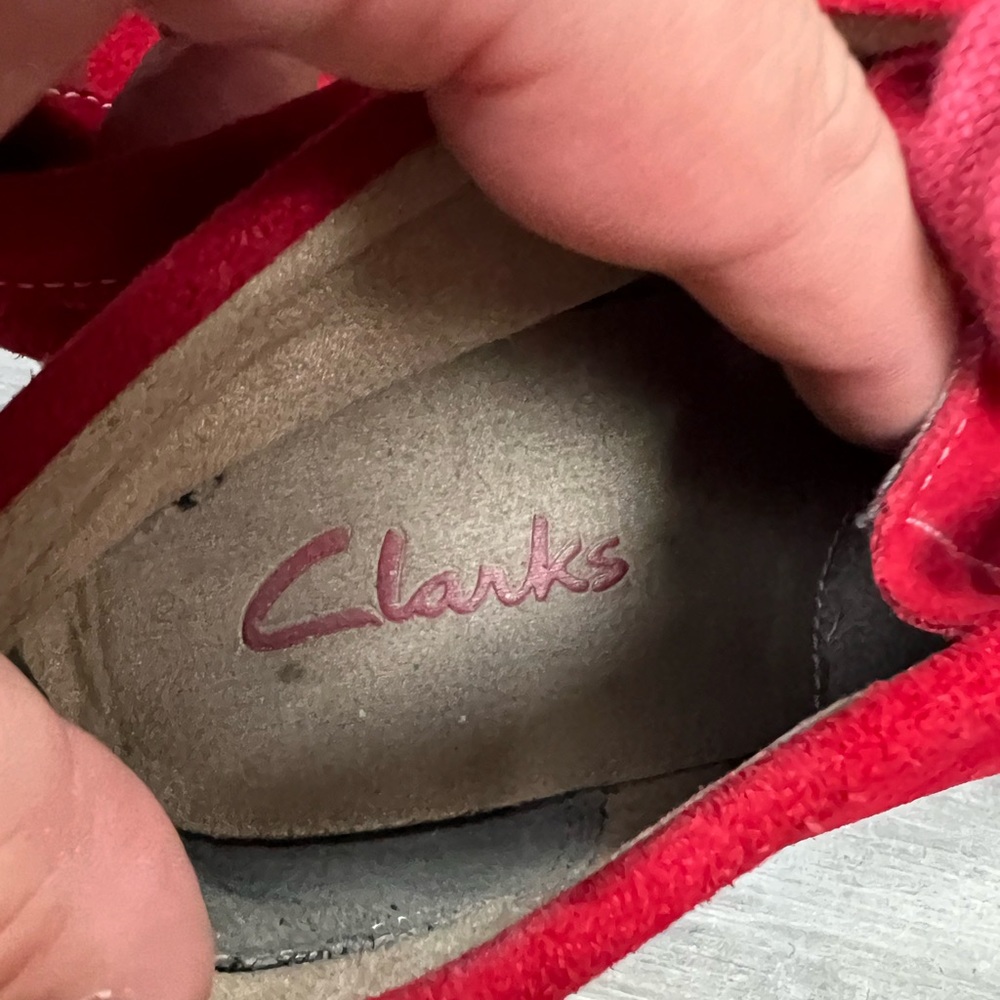Clarks Wallabees Red Suede Chukka Boots 9 M - Picture 11 of 12